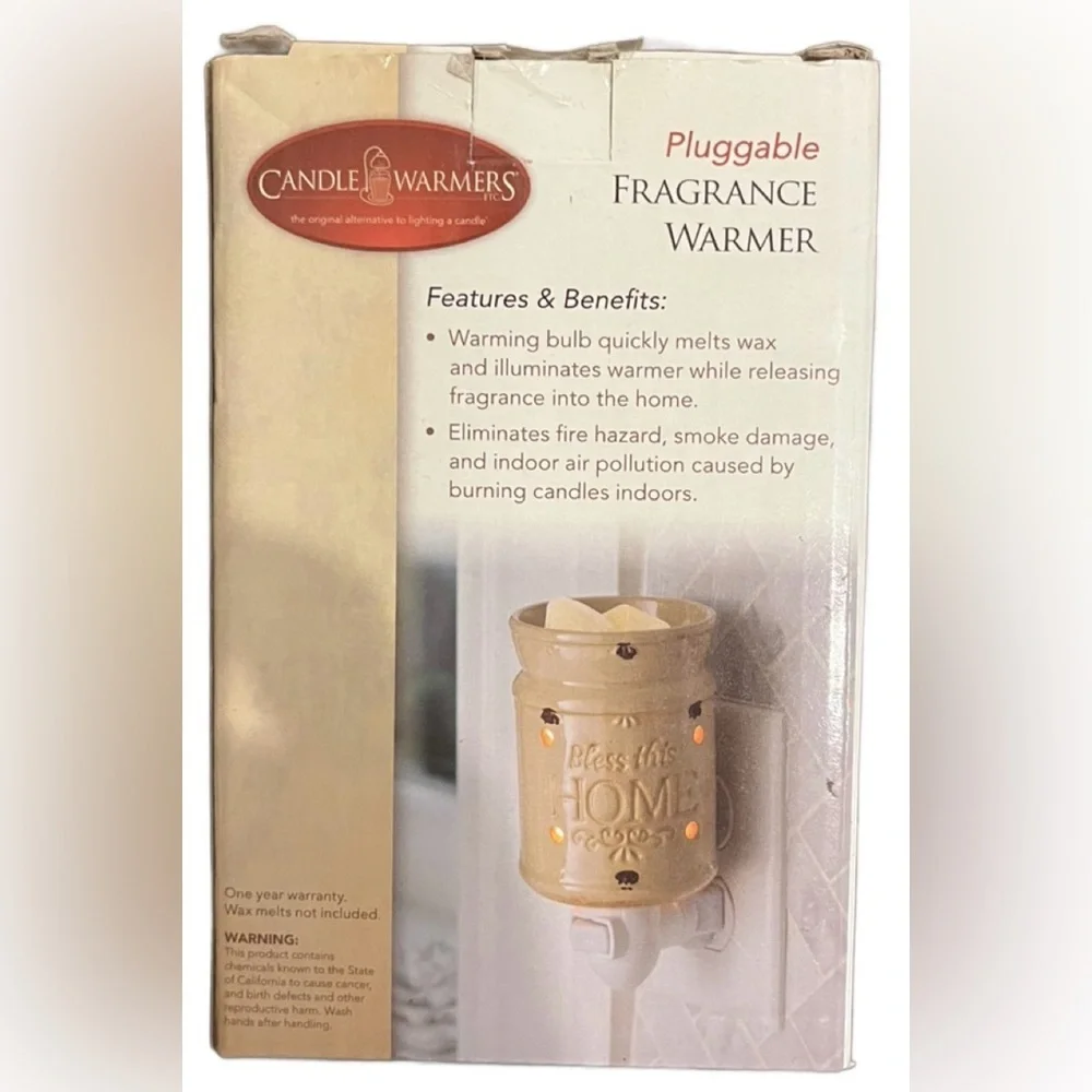 Candle Warmers Wall Plug-In - Wax Warmer - Bless This Home